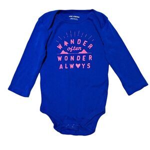 WANDER Often Wonder Always Long Sleeve Onesie